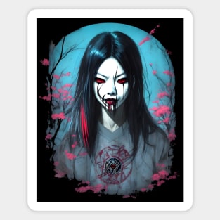 Kuchisake-Onna Japan Horror Art Magnet